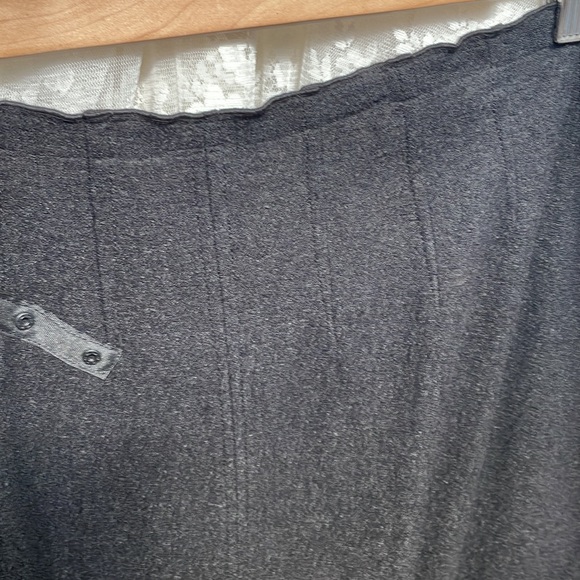 Deep Black Wrap Snap Rare Skirt With Slit or Wrap, Poncho, Cape, Snap Fasteners! - Picture 9 of 10